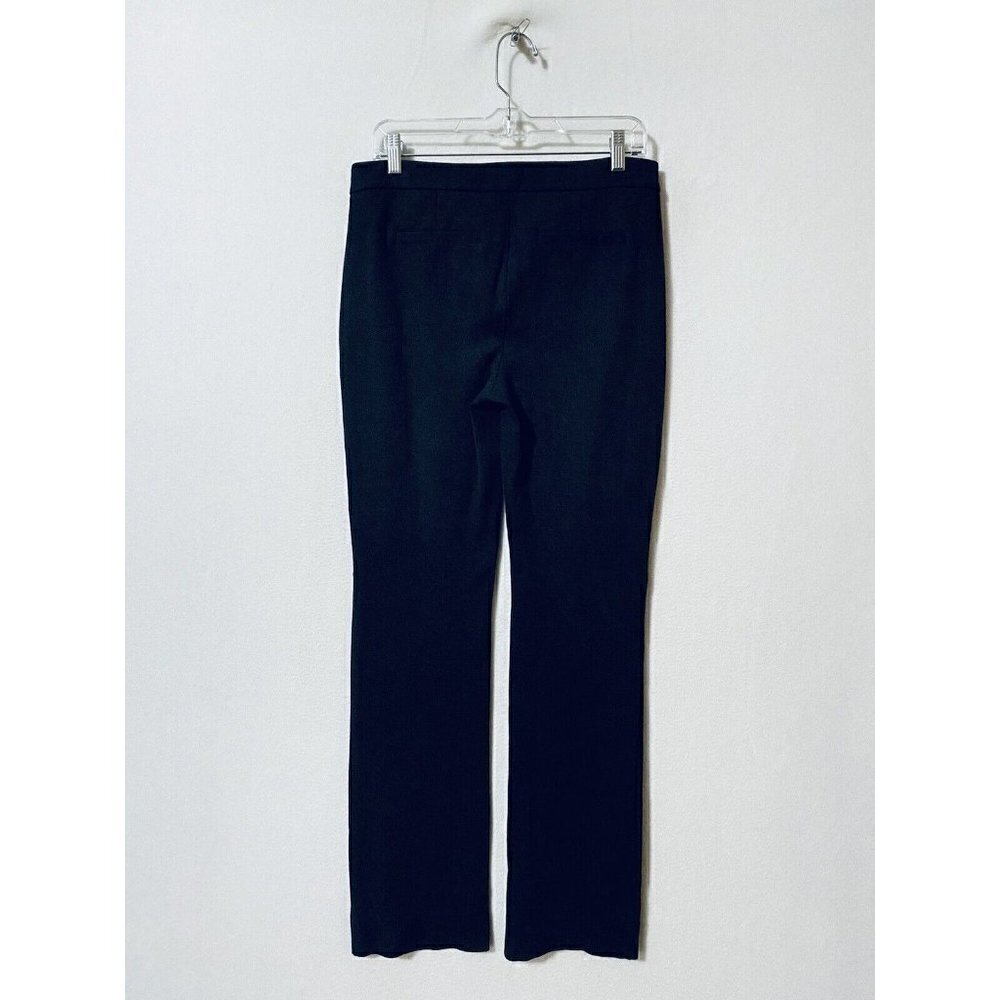 NYDJ Pants Womens 6 Stretch Knit Trousers Straight Leg Stretch Charcoal Gray